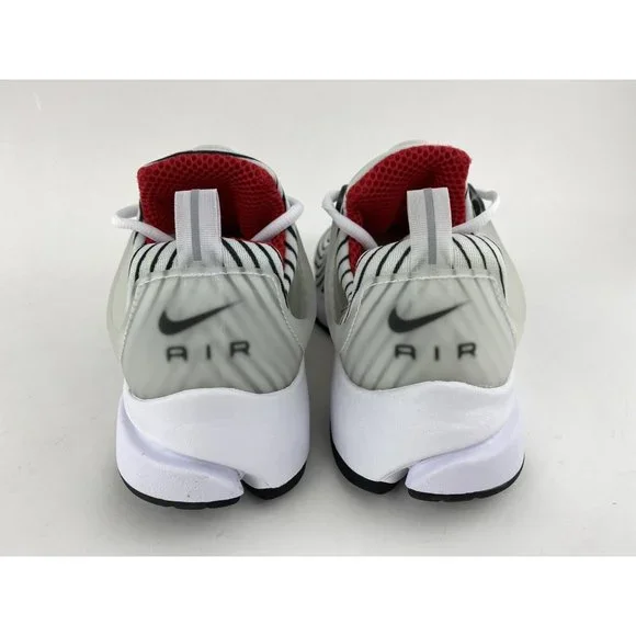 Nike Air Presto White Black Red Men's Sneakers Shoes Nike Logo Zebra CT3550-101 - Picture 6 of 12